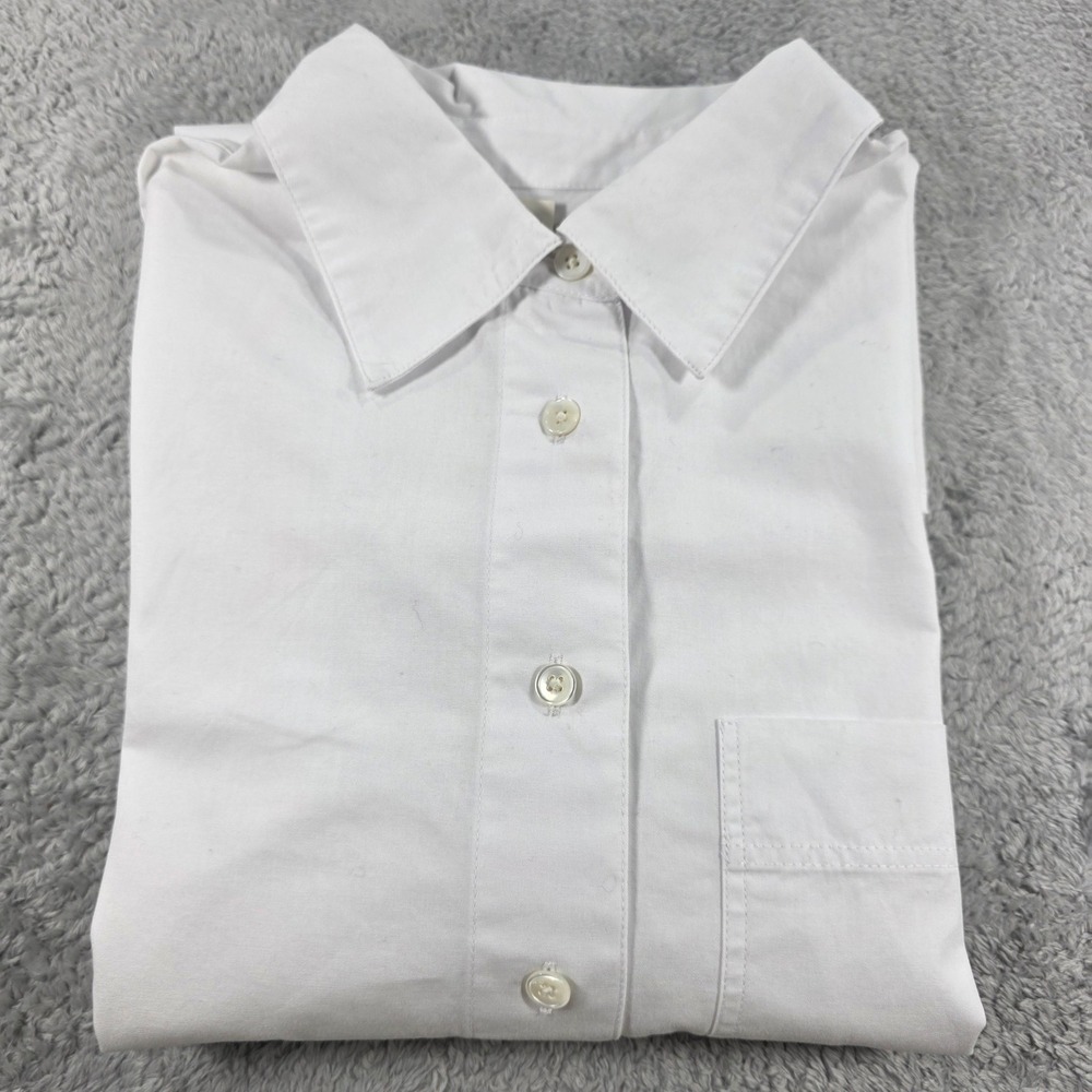 Madewell Oversized Button Up Shirt Cotton Hip Length White Small Womens NWT - Picture 7 of 10